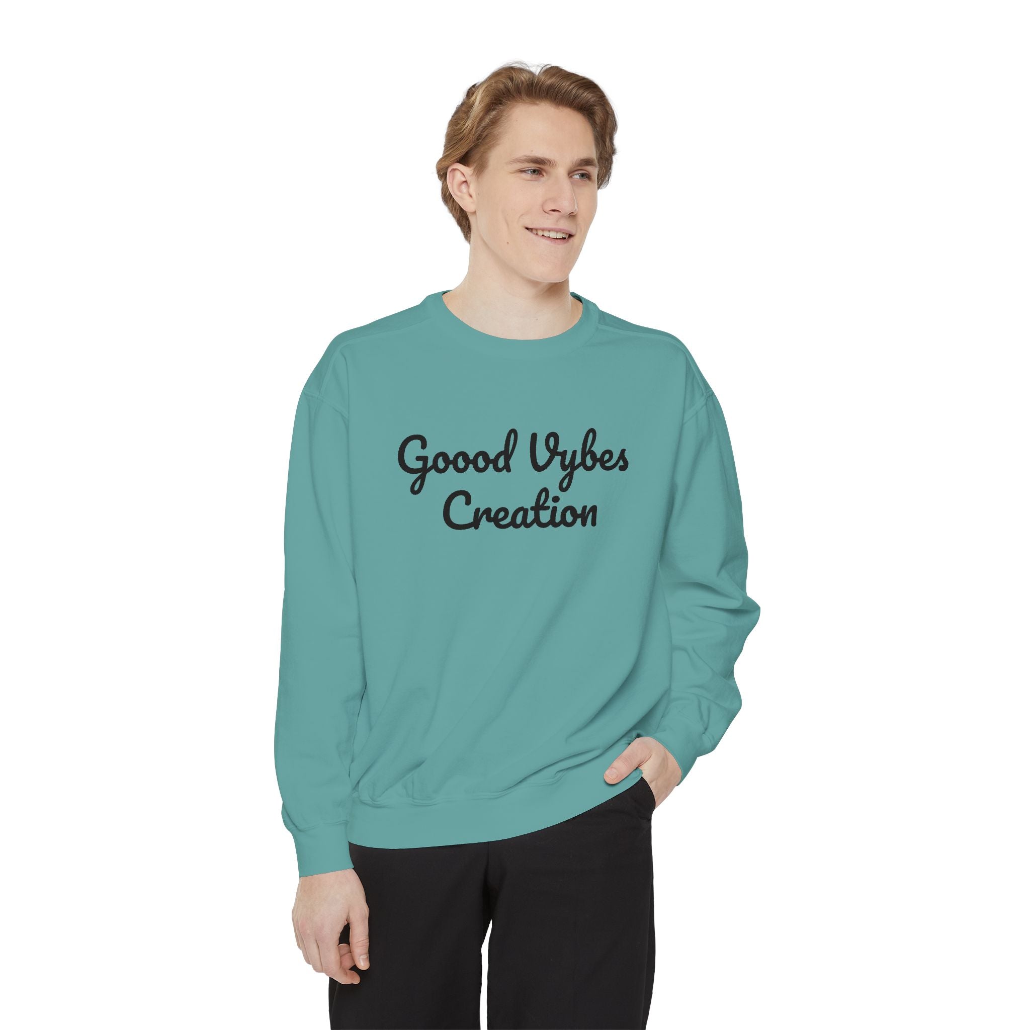 Good Vybеs Creation Sweatshirt — "Stay Vybin" Crewneck