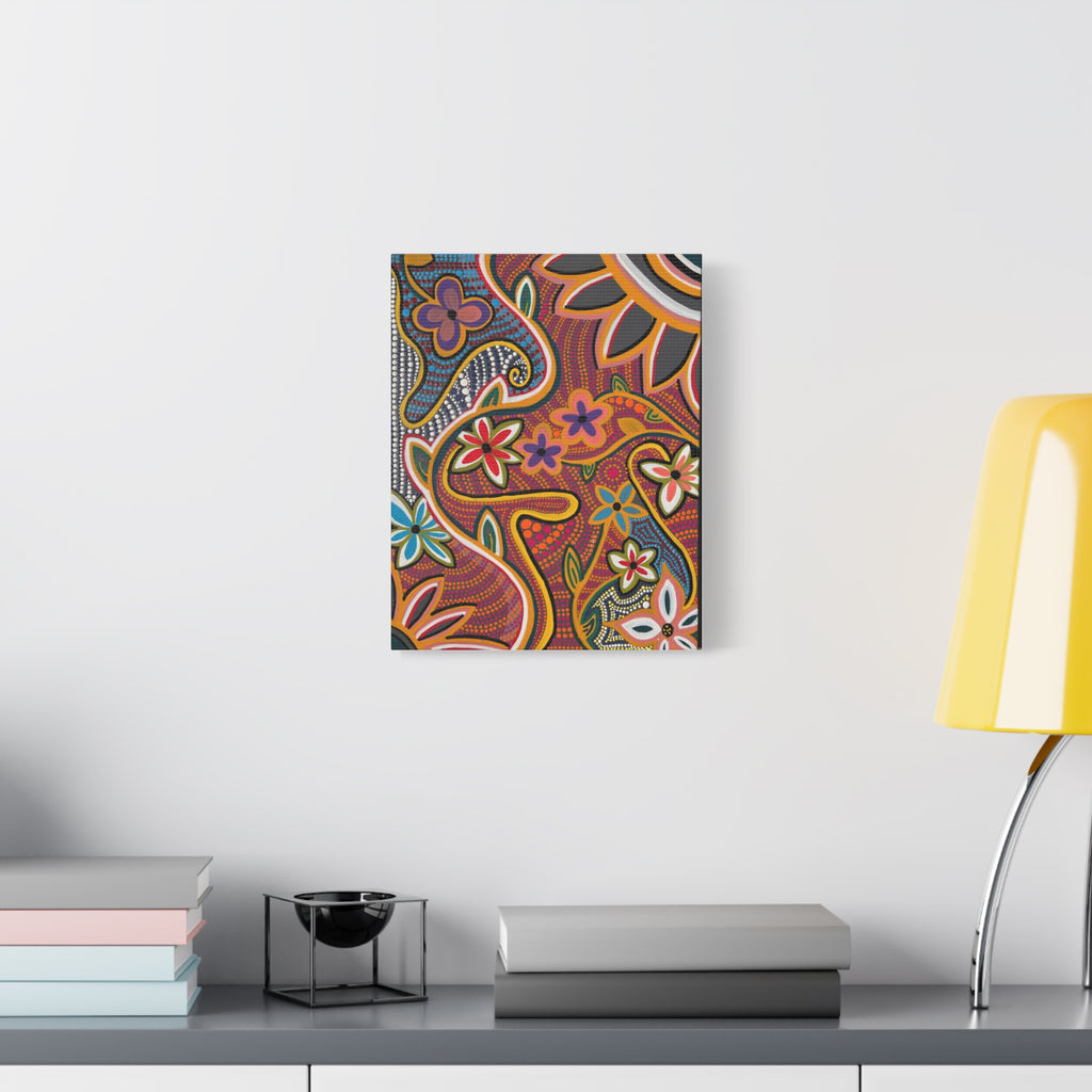 Floral Dreams Stretched Canvas Print