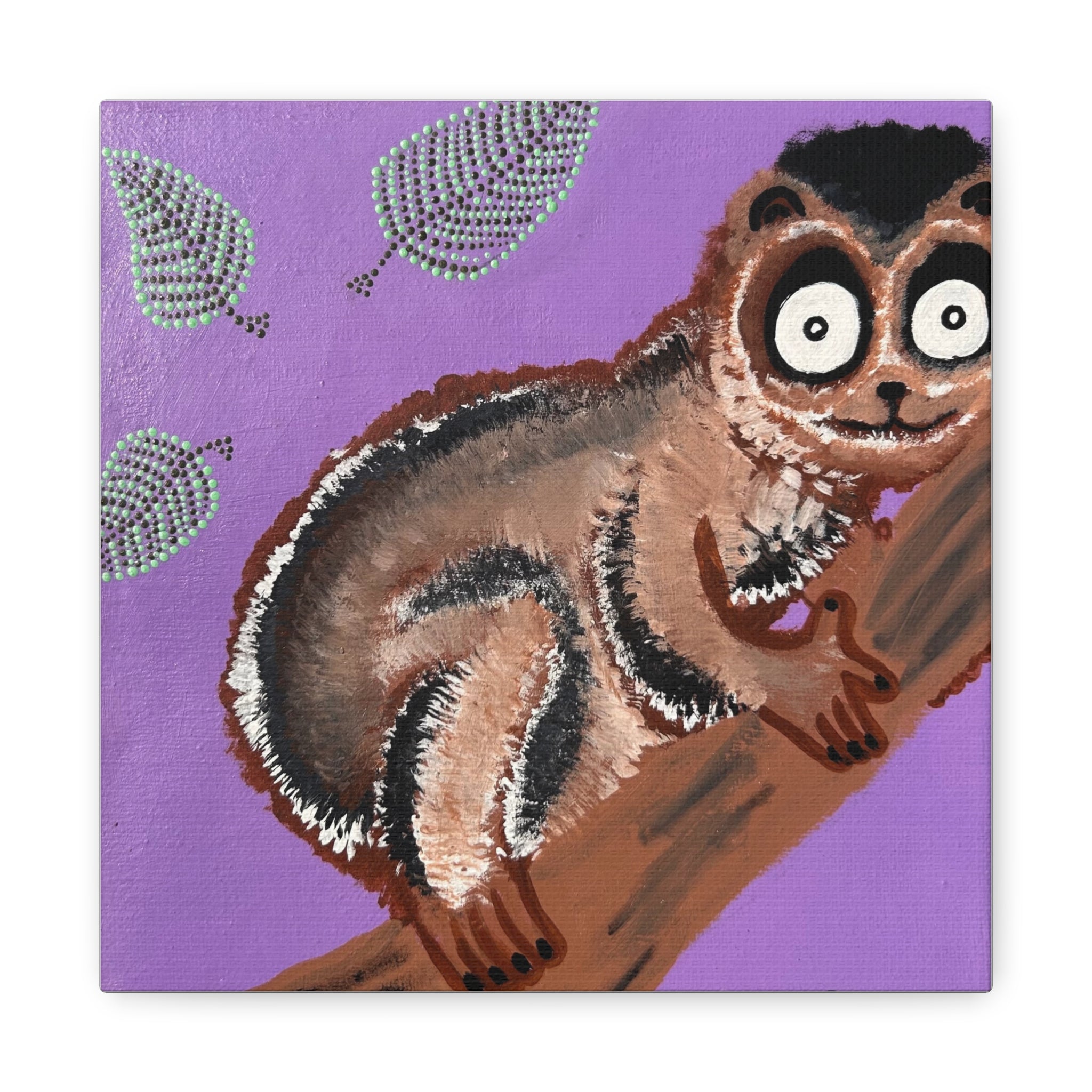 Sally The Slow Loris Canvas Wall Art