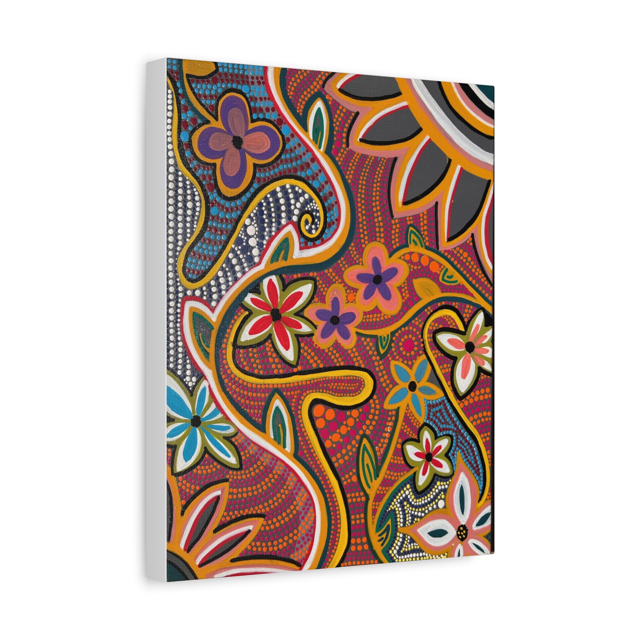 Floral Dreams Stretched Canvas Print