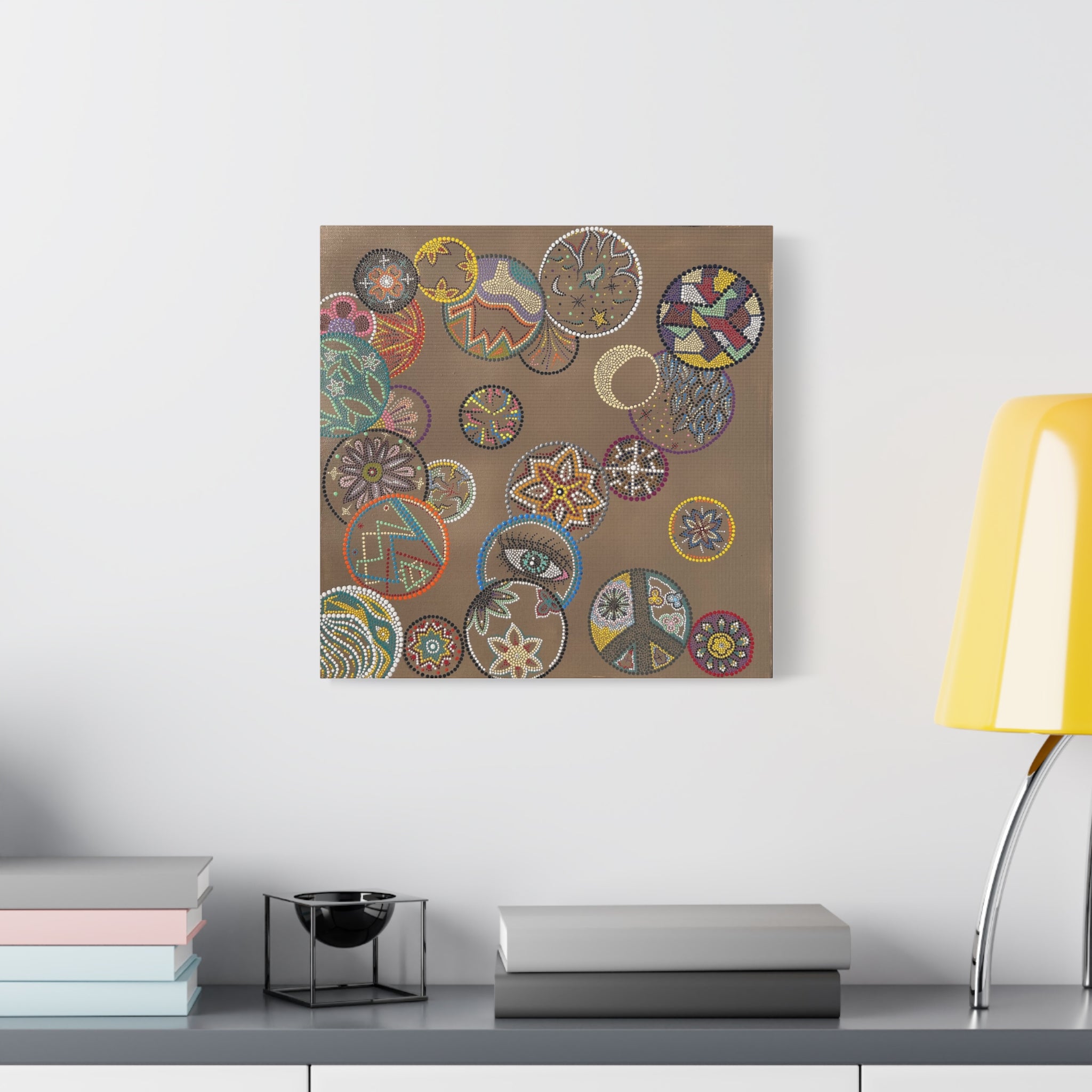 Connected Souls Stretched Canvas Print