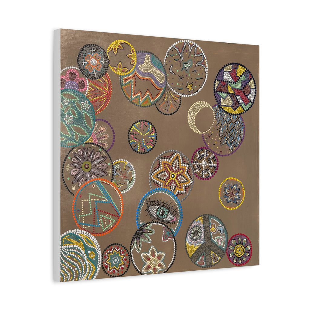Connected Souls Stretched Canvas Print