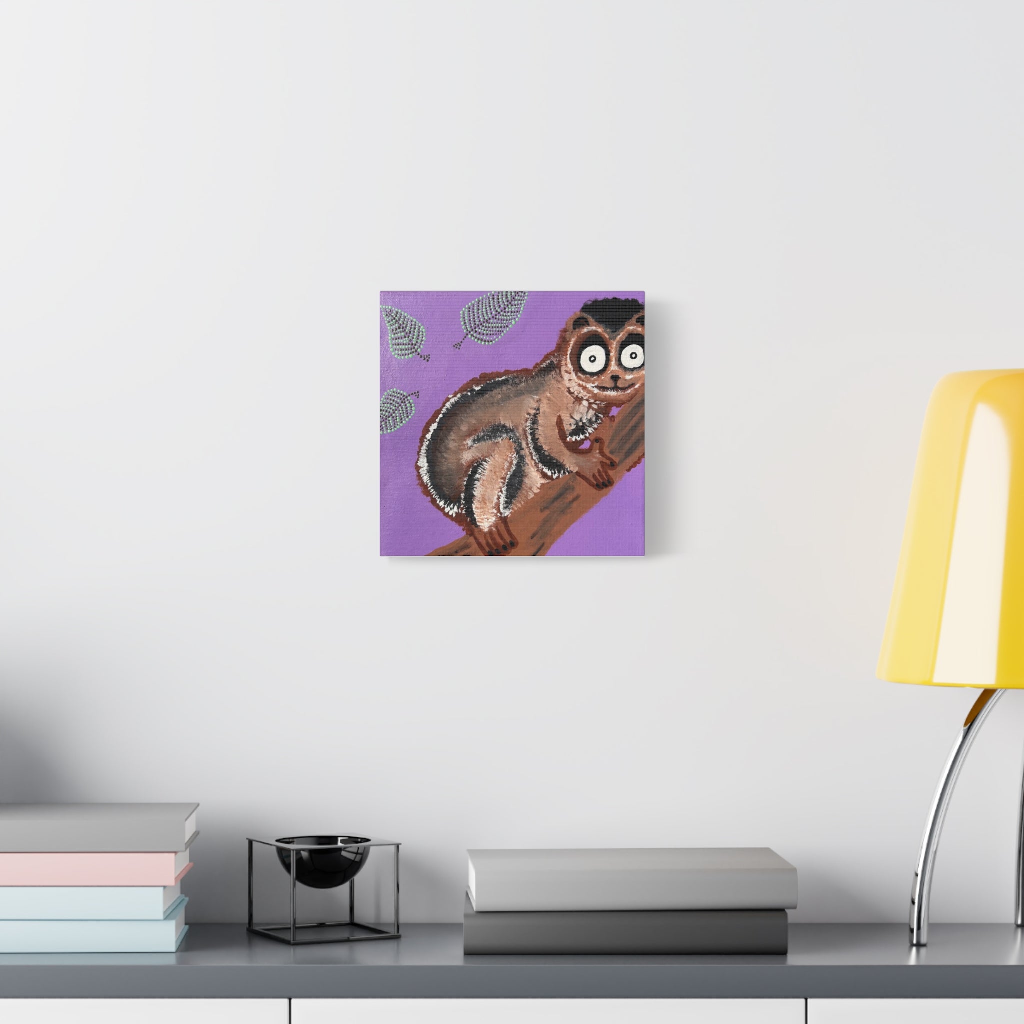 Sally The Slow Loris Canvas Wall Art